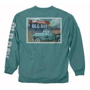 Old Bay Dave’s Crab Shack Long Sleeve T-Shirt Sweatshirt- NEW Fast Ship